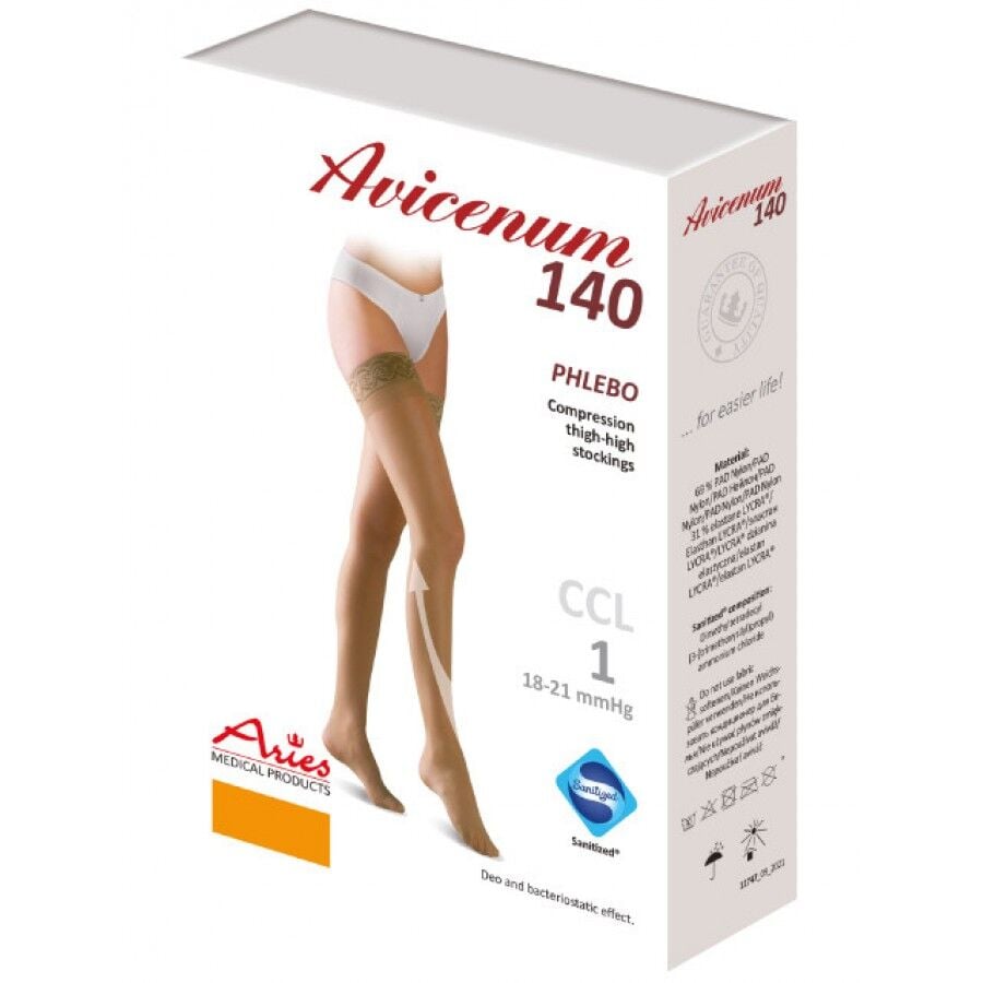 3- Avicenum PHLEBO 140 Dantelli, Diz Üstü Burnu Kapalı