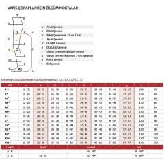Avicenum PHLEBO 250 Külotlu Varis Çorabı
