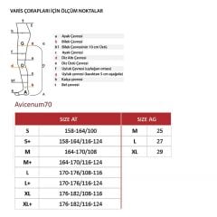 Avicenum PHLEBO 70 Külotlu Varis Çorabı