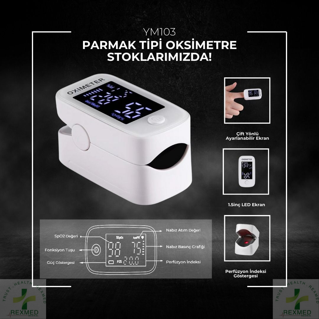 ​Respirox YM103 Parmak Tipi Pulse Oksimetre