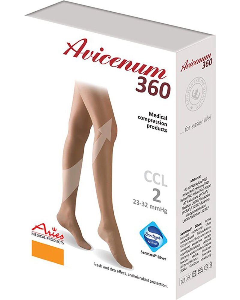 8- Avicenum PHLEBO 360 Dantelli Diz Üstü Burnu Açık
