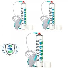 Stay Safe Medikal Oksijen Üçlü Maskeli