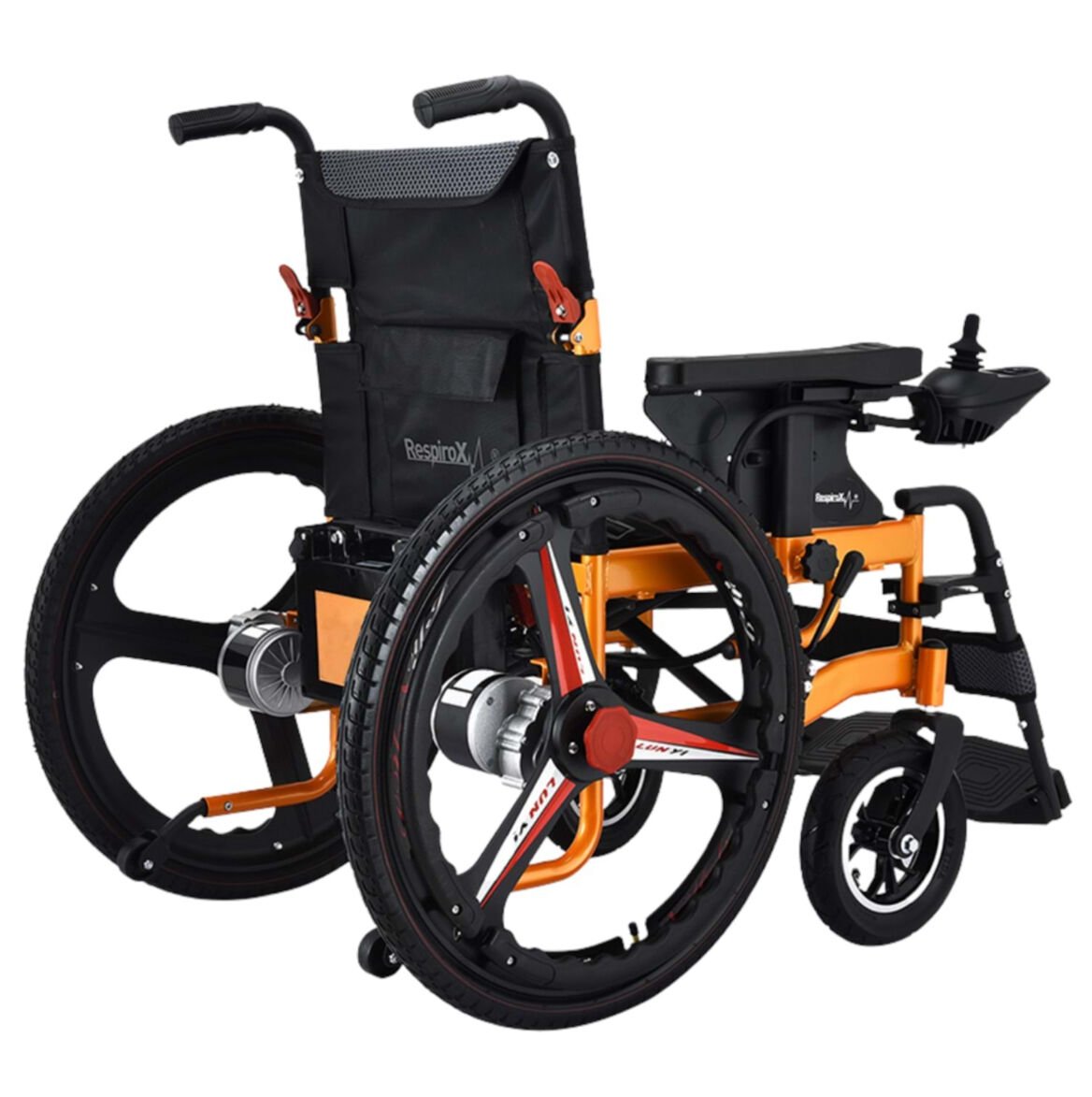 Respirox Bc-Ea8009 Arkadan İtişli Akülü Tekerlekli Sandalye-Turuncu