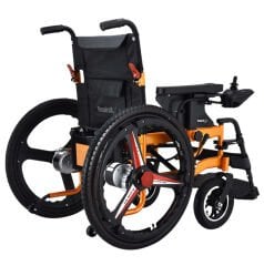 Respirox Bc-Ea8009 Arkadan İtişli Akülü Tekerlekli Sandalye-Turuncu