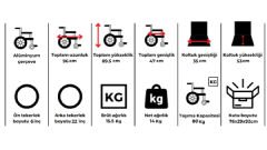 Respirox Rcts-02 Çocuk-Pediatrik Alüminyum Manuel Tekerlekli Sandalye