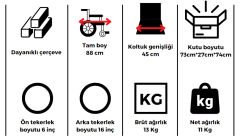 Respirox Rts-01 Refakatçi Frenli Hasta Transfer Aracı