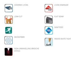 ROYAL BAY® Artistik ( Buz ) Patinaj Taytları Ayaklı